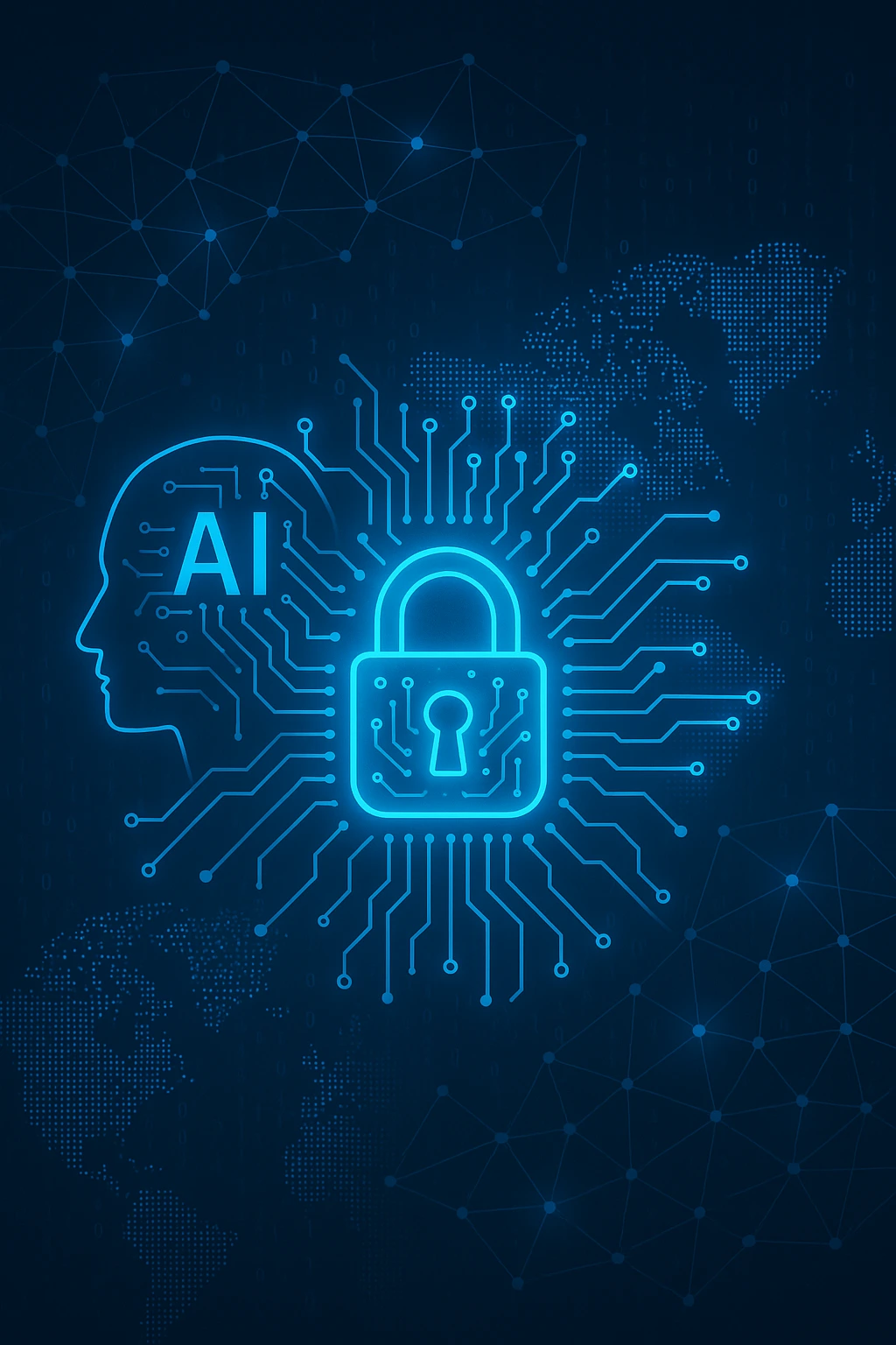 AI system monitoring cyber threats in a SOC center
